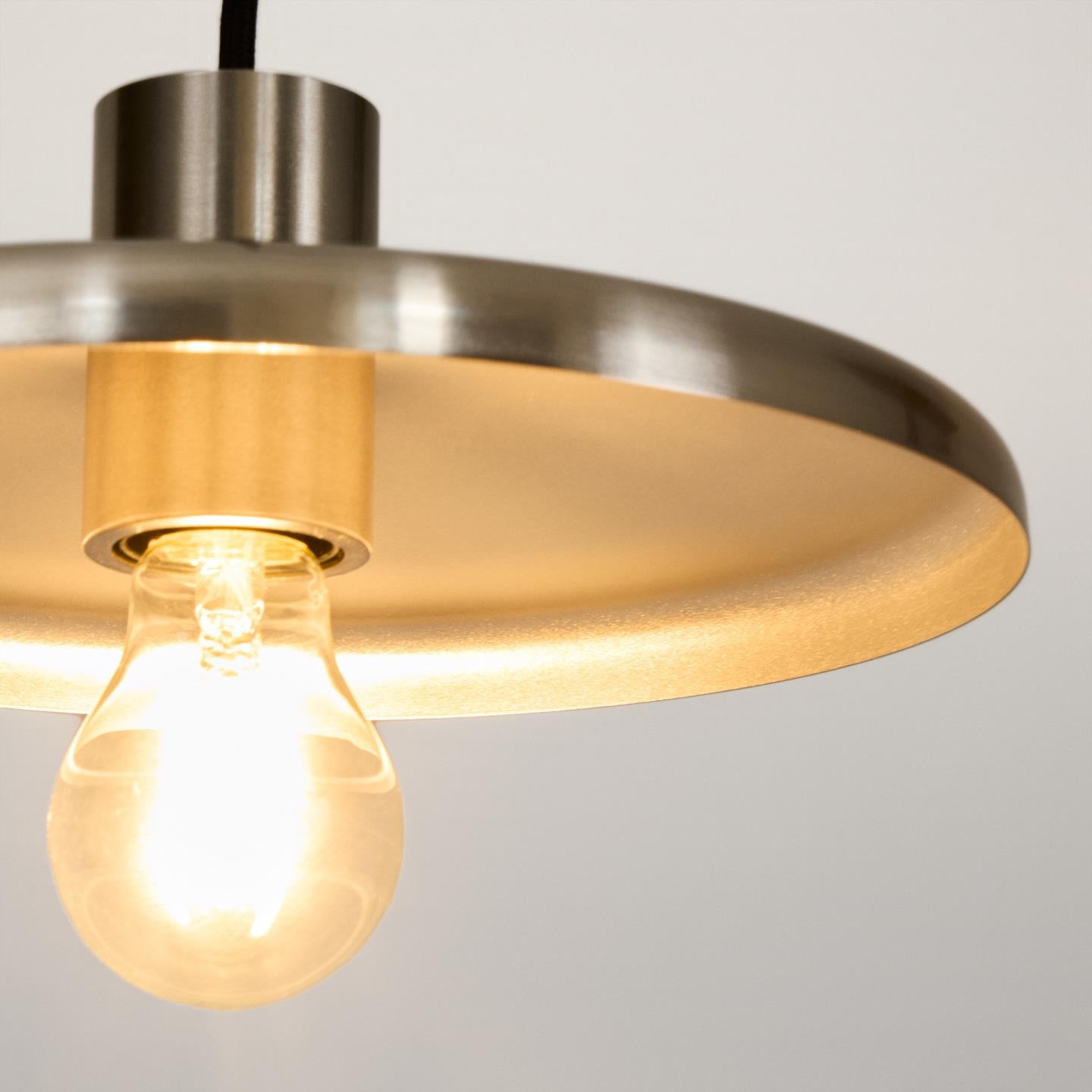 Kave Home Nuvira hanglamp metaal geborsteld Lichtgrijs