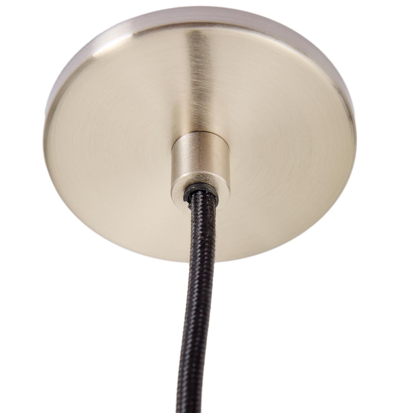Kave Home Nuvira hanglamp metaal geborsteld Lichtgrijs