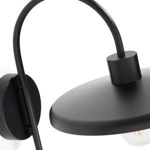 Kave Home Nuvira wandlamp metaal Zwart