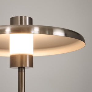 Kave Home Nuvira vloerlamp metaal geborsteld Lichtgrijs