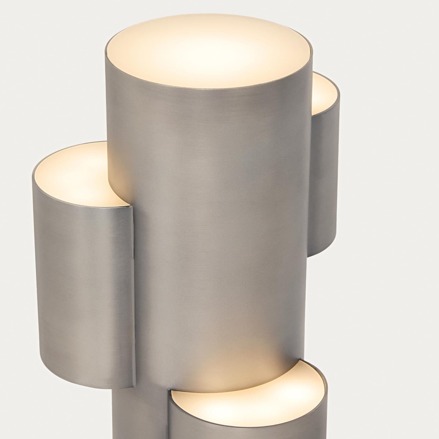 Kave Home Adrina tafellamp Lichtgrijs