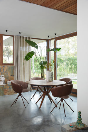 LABEL Vandenberg Lola Dining armstoel Beige draaibaar