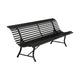 Fermob Louisiane tuinbank 200 cm Liquorice