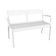 Fermob Luxembourg tuinbank met armleuning Cotton White