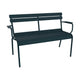 Fermob Luxembourg tuinbank met armleuning Acapulco Blue