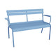 Fermob Luxembourg tuinbank met armleuning Maya Blue