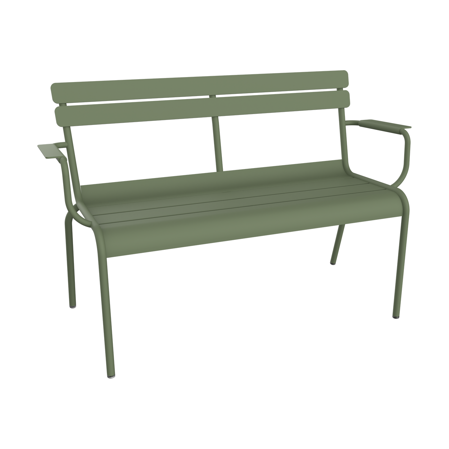 Fermob Luxembourg tuinbank met armleuning Cactus