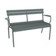Fermob Luxembourg tuinbank met armleuning Storm Grey