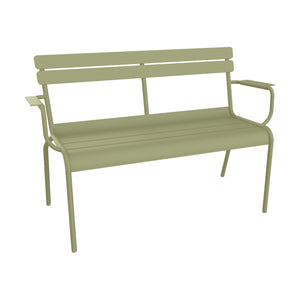 Fermob Luxembourg tuinbank met armleuning Willow Green