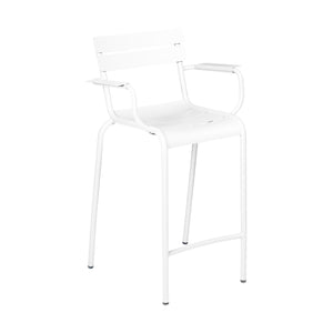 Fermob Luxembourg barkruk met arm H70 Cotton White