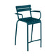 Fermob Luxembourg barkruk met arm H70 Acapulco Blue
