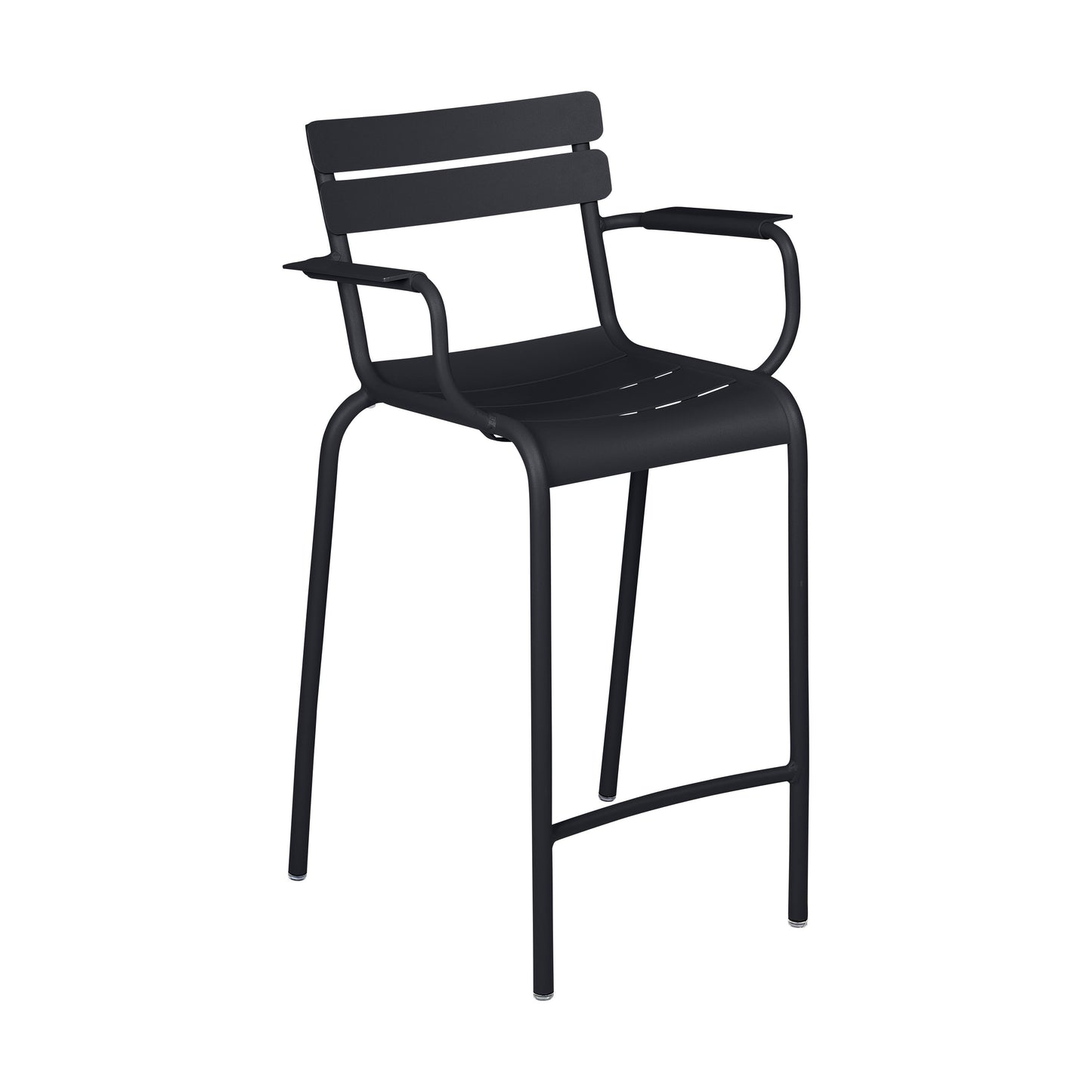 Fermob Luxembourg barkruk met arm H70 Anthracite
