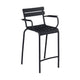 Fermob Luxembourg barkruk met arm H70 Anthracite
