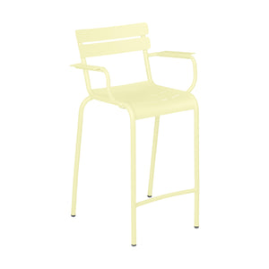 Fermob Luxembourg barkruk met arm H70 Frosted Lemon