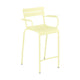 Fermob Luxembourg barkruk met arm H70 Frosted Lemon