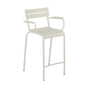 Fermob Luxembourg barkruk met arm H70 Clay Grey