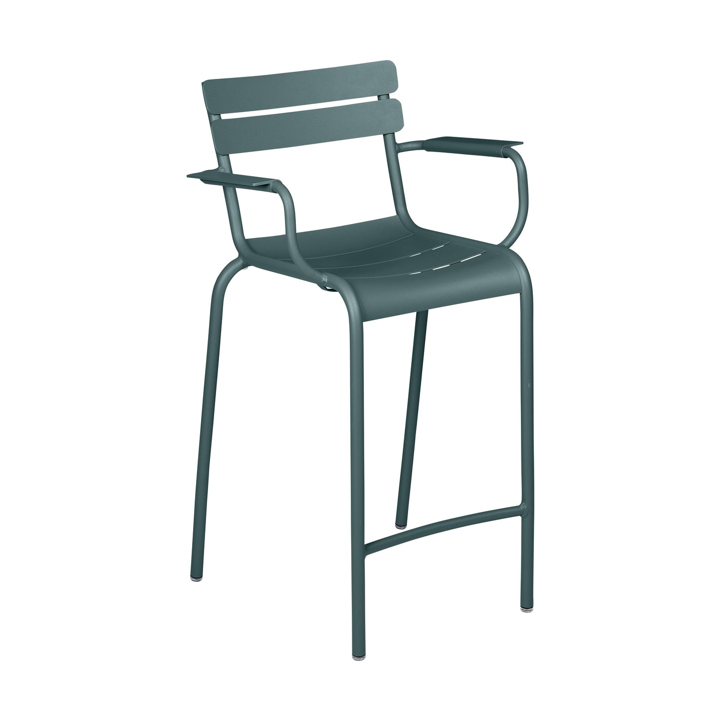 Fermob Luxembourg barkruk met arm H70 Storm Grey