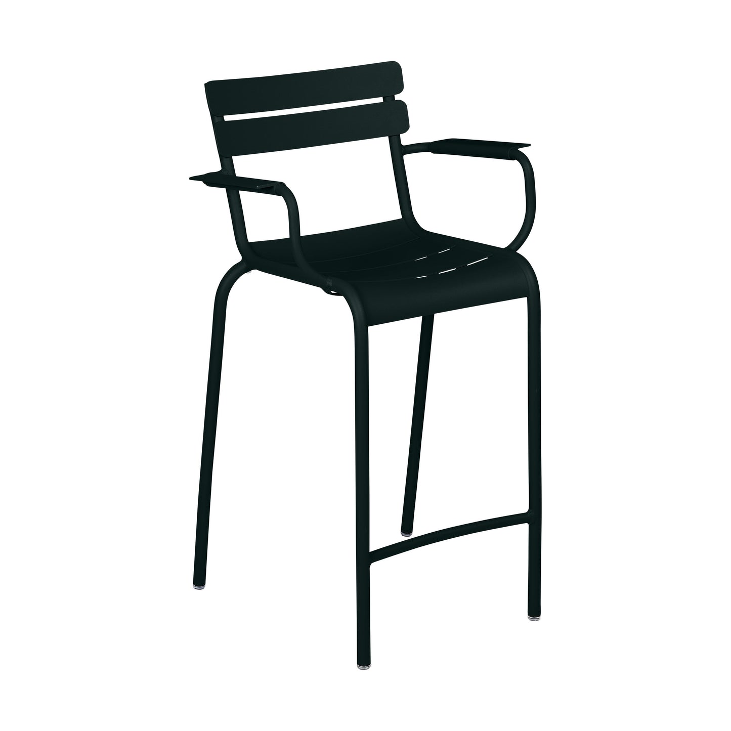 Fermob Luxembourg barkruk met arm H70 Liquorice