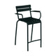 Fermob Luxembourg barkruk met arm H70 Liquorice