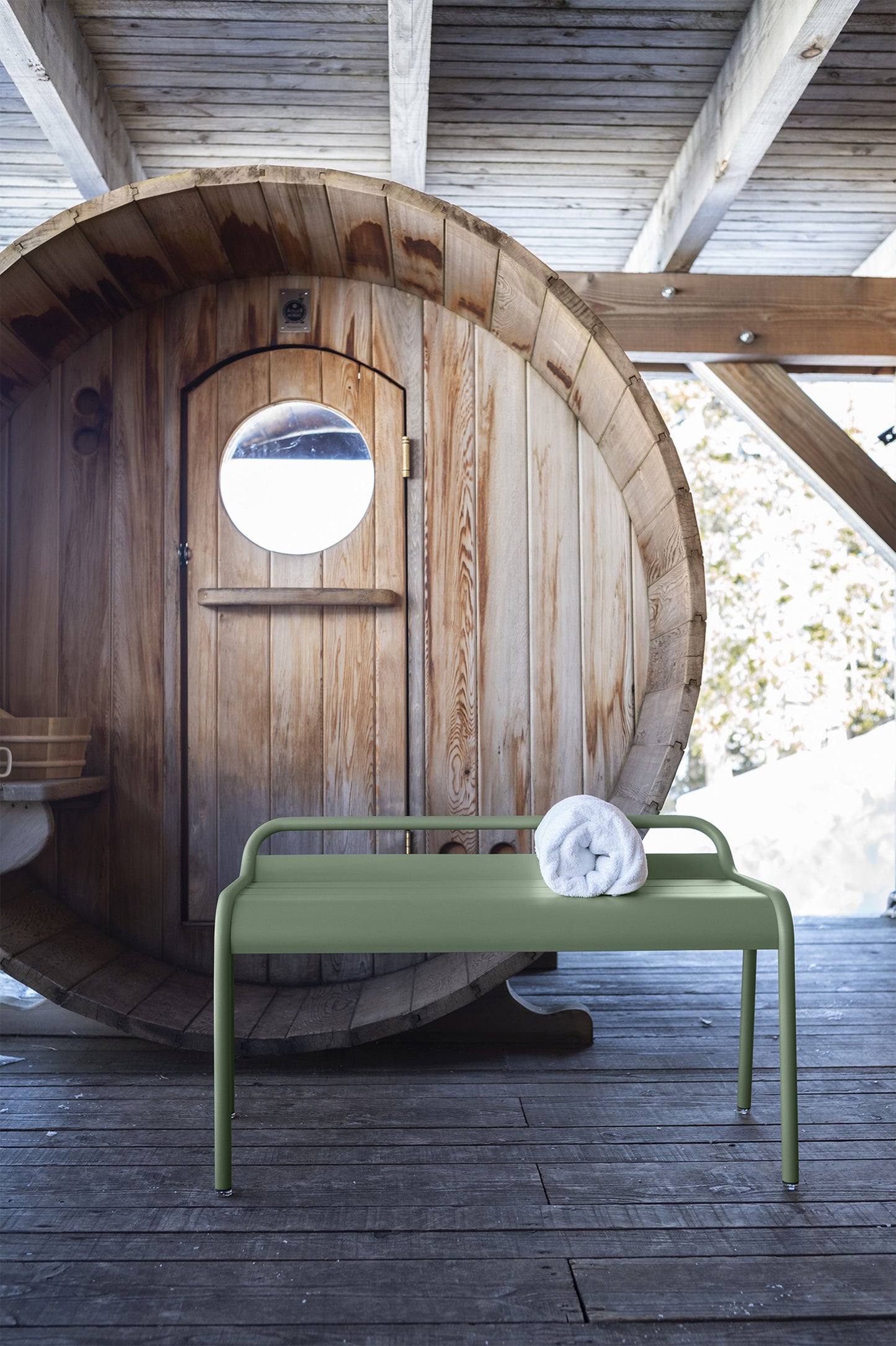Fermob Luxembourg Compact tuinbank Red Ochre