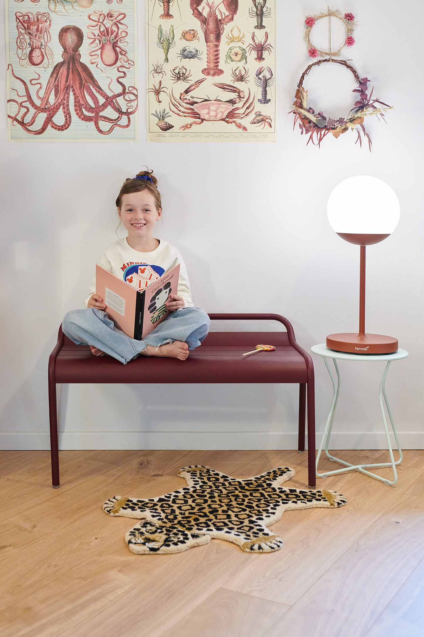 Fermob Luxembourg Compact tuinbank Chili