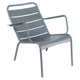 Fermob Luxembourg Low loungestoel met arm Storm grey