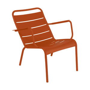 Fermob Luxembourg Low loungestoel met arm Candied orange