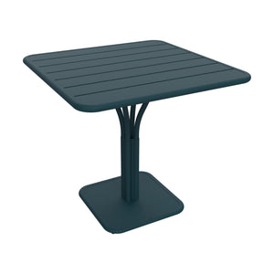 Fermob Luxembourg tuintafel kolom 80x80 cm Acapulco Blue