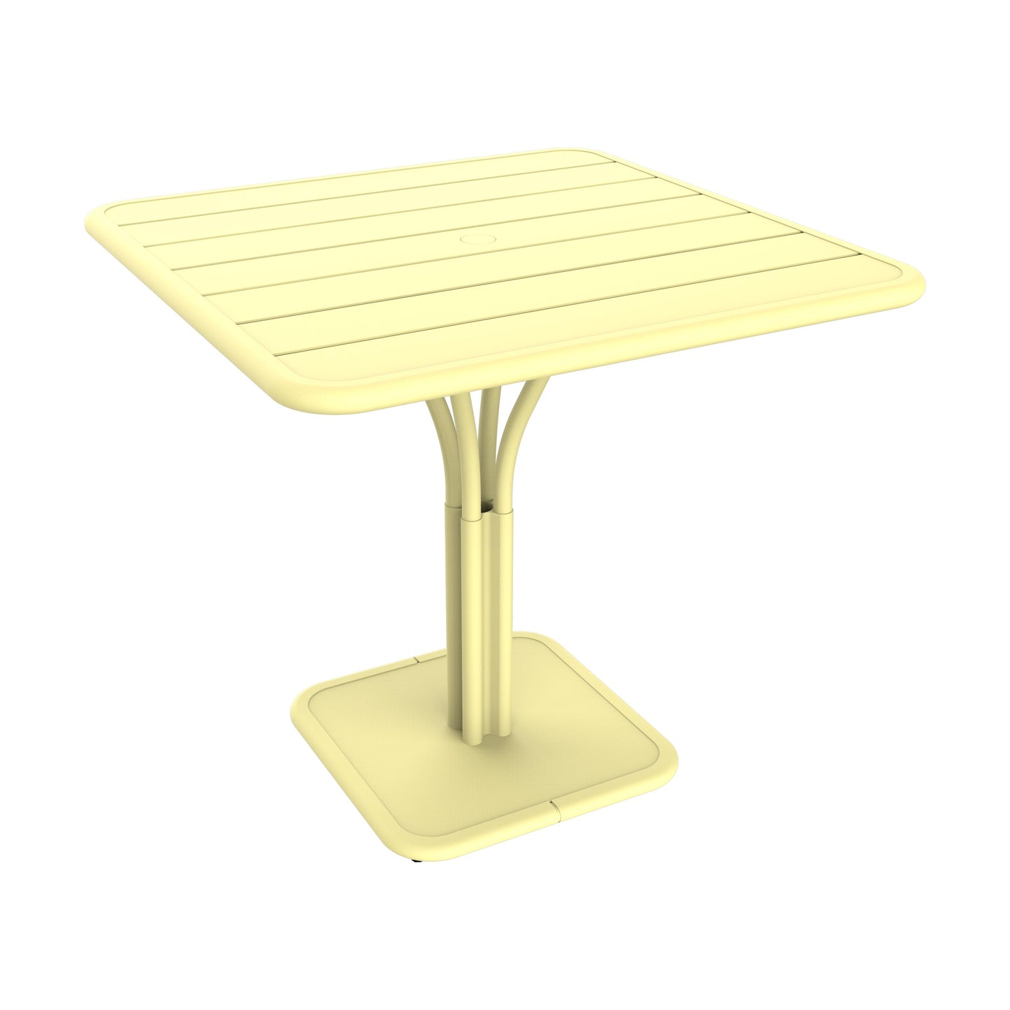 Fermob Luxembourg tuintafel kolom 80x80 cm Frosted Lemon