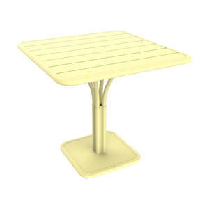 Fermob Luxembourg tuintafel kolom 80x80 cm Frosted Lemon