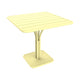 Fermob Luxembourg tuintafel kolom 80x80 cm Frosted Lemon