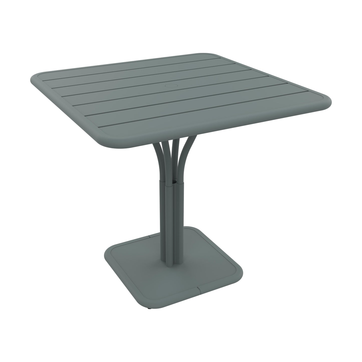 Fermob Luxembourg tuintafel kolom 80x80 cm Storm Grey
