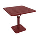 Fermob Luxembourg tuintafel kolom 80x80 cm Chili