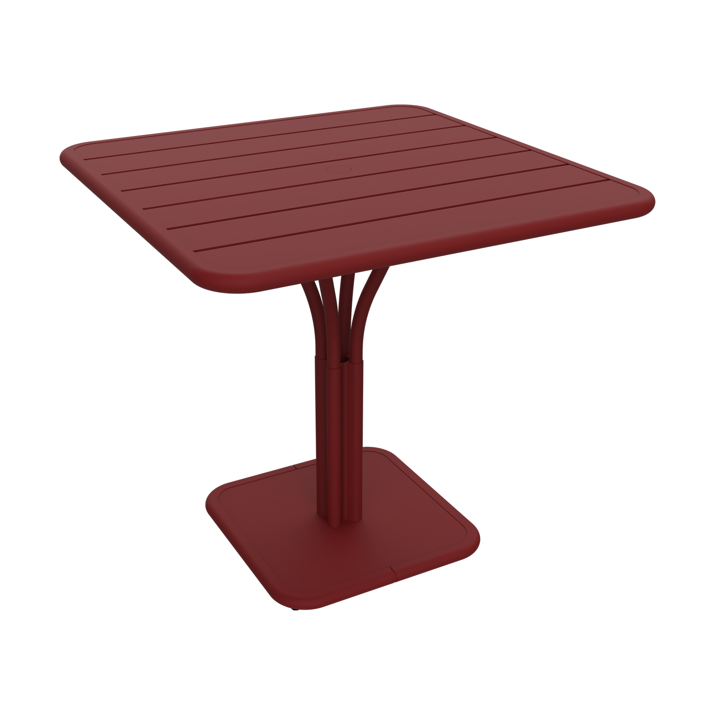 Fermob Luxembourg tuintafel kolom 80x80 cm Chili