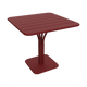 Fermob Luxembourg tuintafel kolom 80x80 cm Chili