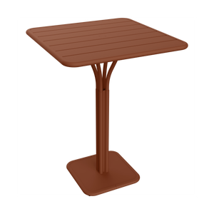 Fermob Luxembourg tuintafel hoog 80x80 cm Red Ochre