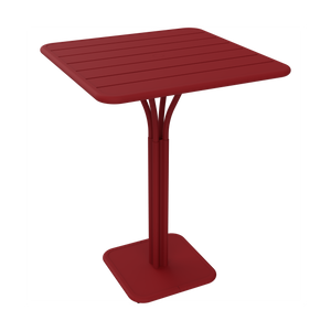Fermob Luxembourg tuintafel hoog 80x80 cm Chili