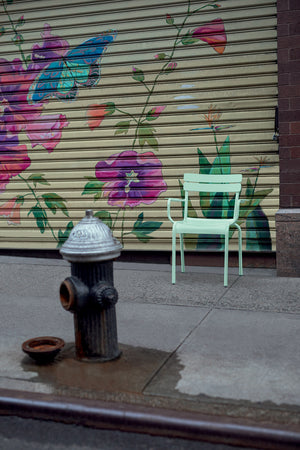 Fermob Luxembourg tuinstoel met arm Deep blue