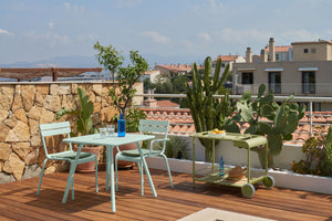 Fermob Luxembourg tuintafel vierpoot 80x80 cm Gingerbread