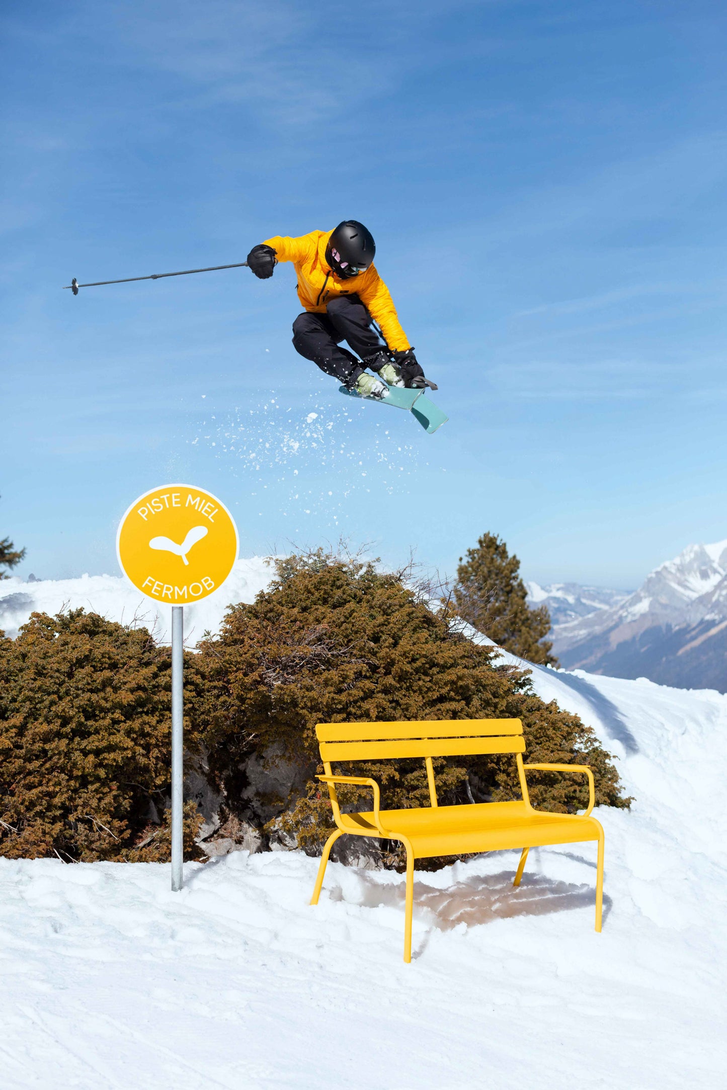 Fermob Luxembourg tuinbank met armleuning Cactus