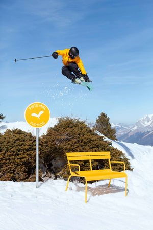 Fermob Luxembourg tuinbank met armleuning Cactus