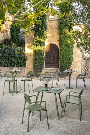 Fermob Luxembourg tuintafel vierpoot 80x80 cm Cactus