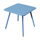 Fermob Luxembourg tuintafel vierpoot 80x80 cm Maya Blue