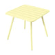 Fermob Luxembourg tuintafel vierpoot 80x80 cm Frosted Lemon