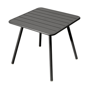 Fermob Luxembourg tuintafel vierpoot 80x80 cm Liquorice