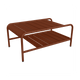 Fermob Luxembourg tuintafel laag 90x55 cm Red Ochre
