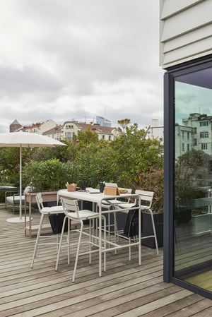 Fermob Luxembourg tuintafel hoog 126x73 cm Black Cherry