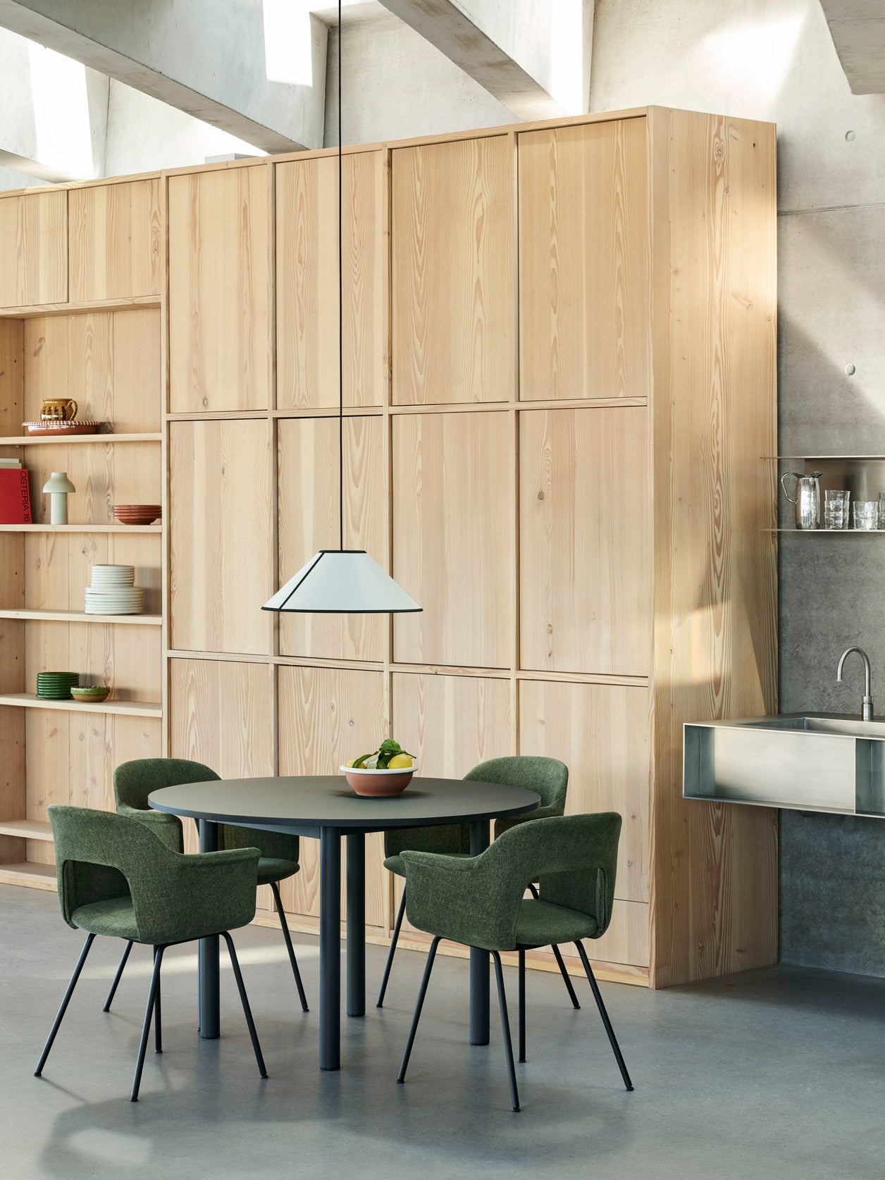 HAY Annex Round eettafel Ø120 cm gelakt eiken