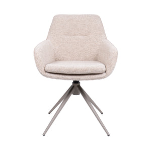 HelloChair HC24 Lenes eetkamerstoel Paris Beige spinpoot beige