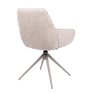HelloChair HC24 Lenes eetkamerstoel Paris Beige spinpoot beige